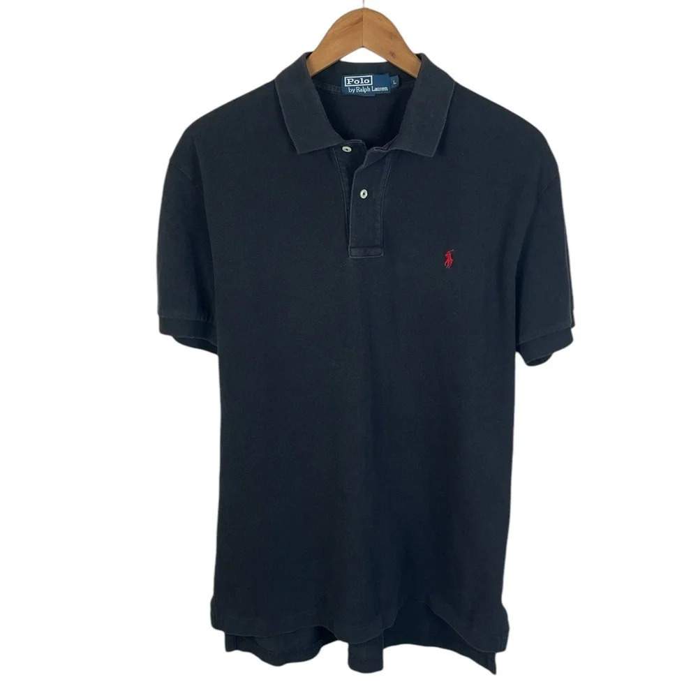 PO234 Mens Polo Ralph Lauren Designer Preppy Knit Polo Shirt L